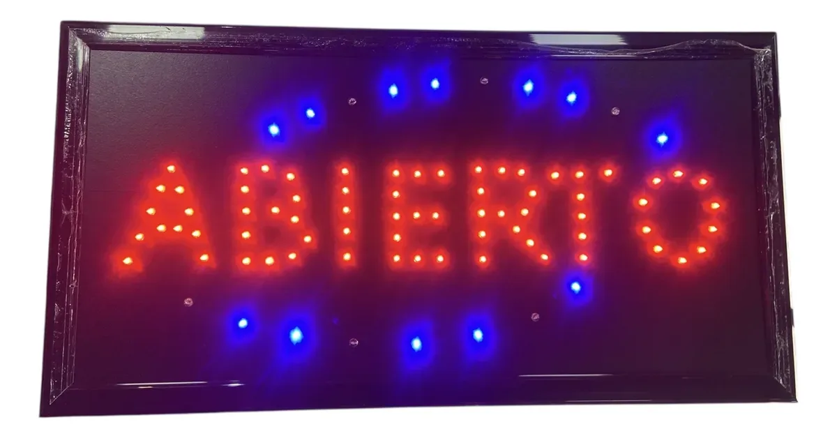 Cartel Led Abierto!!! 25 X 50cm